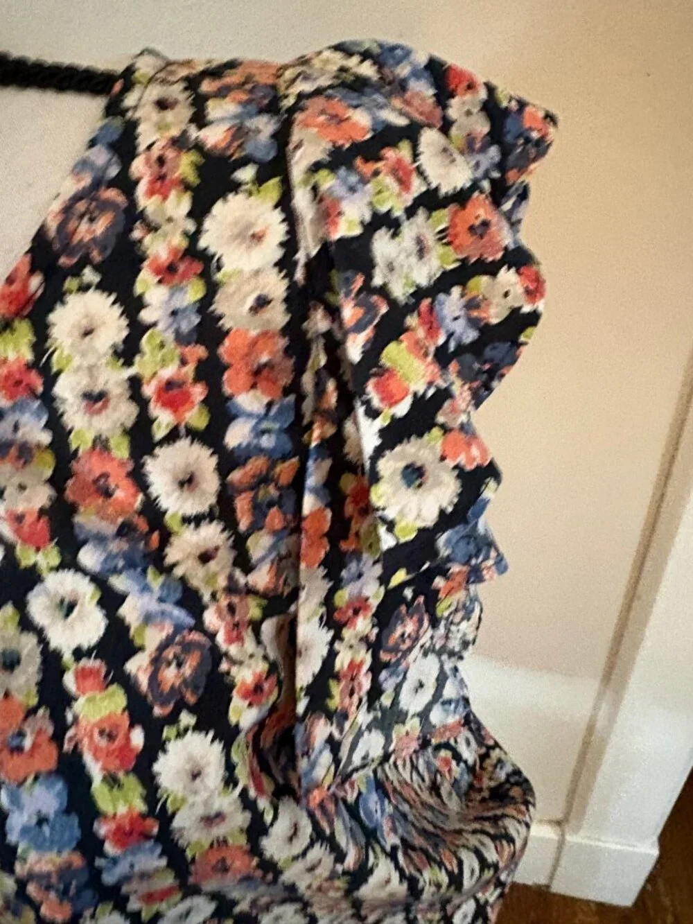 J.Crew Mercantile Floral Flutter Sleeve Blouse Women's Size 6